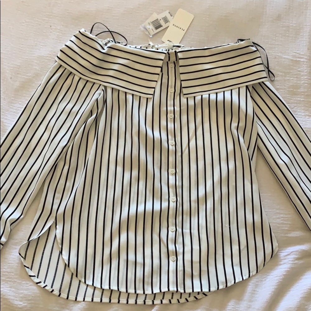 Chic off the shoulder blouse